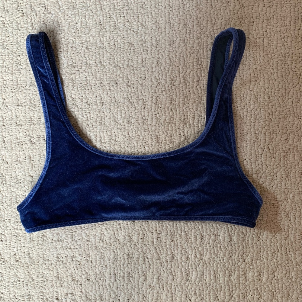 Triangl Velvet Bathing Suit Top Size M